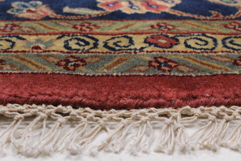 Sarouk Blue Octagon Hand Knotted 711 X 711  Area Rug 250-26376 Image 4