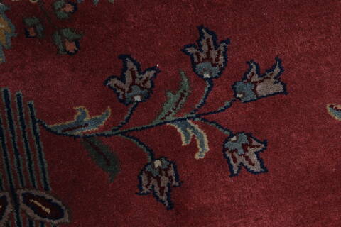 Sarouk Blue Octagon Hand Knotted 711 X 711  Area Rug 250-26376 Image 5