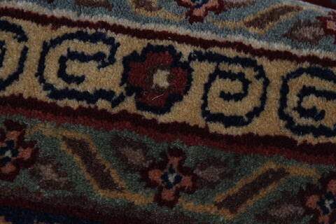 Sarouk Blue Octagon Hand Knotted 711 X 711  Area Rug 250-26376 Image 6