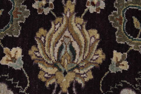 Kashan Beige Round Hand Knotted 83 X 84  Area Rug 250-26387 Image 8