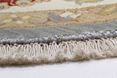 Ziegler Beige Round Hand Knotted 180 X 180  Area Rug 250-26396 Image 5