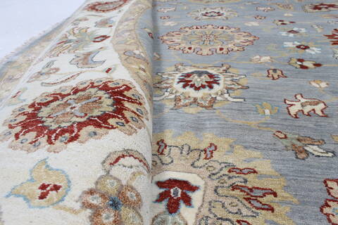 Ziegler Beige Round Hand Knotted 180 X 180  Area Rug 250-26396 Image 9