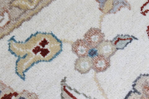 Chobi Blue Round Hand Knotted 81 X 81  Area Rug 250-26436 Image 9