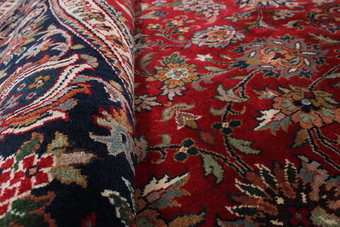 Kashmar Green Round Hand Knotted 82 X 82  Area Rug 250-26451 Image 1