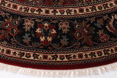 Kashmar Green Round Hand Knotted 82 X 82  Area Rug 250-26451 Image 4