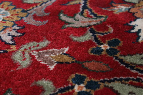 Kashmar Green Round Hand Knotted 82 X 82  Area Rug 250-26451 Image 7