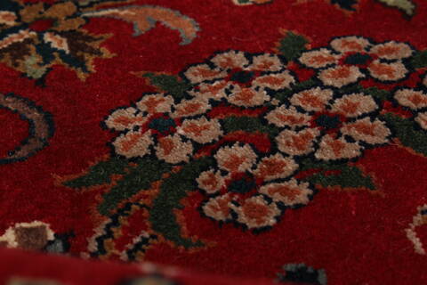 Kashmar Green Round Hand Knotted 82 X 82  Area Rug 250-26451 Image 8