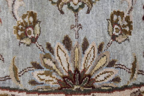 Kashmar Beige Round Hand Knotted 80 X 80  Area Rug 250-26455 Image 10