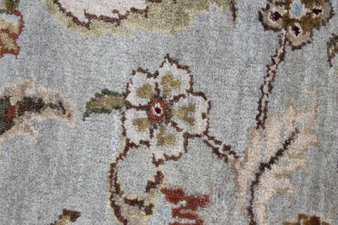 Kashmar Beige Round Hand Knotted 80 X 80  Area Rug 250-26455 Image 11