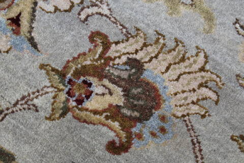 Kashmar Beige Round Hand Knotted 80 X 80  Area Rug 250-26455 Image 9