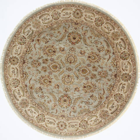 Kashmar Beige Round Hand Knotted 80 X 80  Area Rug 250-26455 Image 0