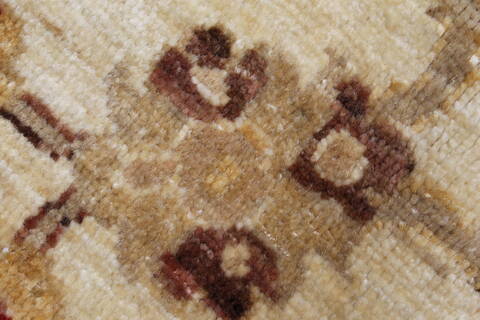 Chobi Red Round Hand Knotted 83 X 84  Area Rug 250-26469 Image 9