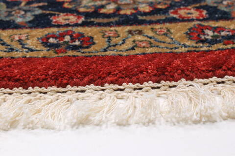 Tabriz Blue Round Hand Knotted 711 X 711  Area Rug 250-26472 Image 5