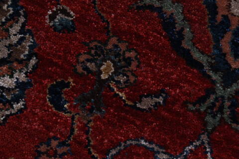 Tabriz Blue Round Hand Knotted 711 X 711  Area Rug 250-26472 Image 6