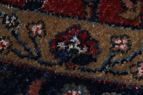 Tabriz Blue Round Hand Knotted 711 X 711  Area Rug 250-26472 Image 8