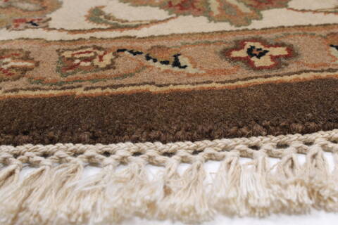 Kashmar Beige Round Hand Knotted 82 X 83  Area Rug 250-26490 Image 5
