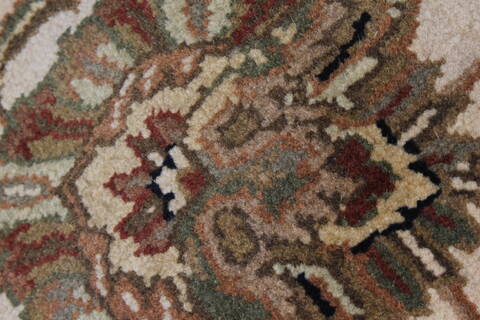 Kashmar Beige Round Hand Knotted 82 X 83  Area Rug 250-26490 Image 9