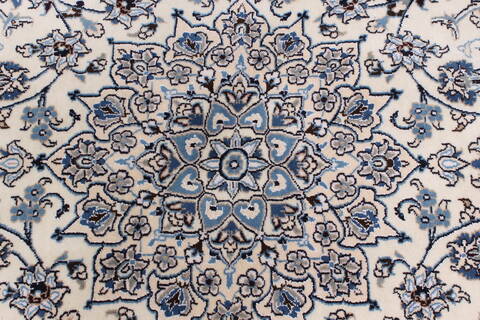 Tabas Blue Round Hand Knotted 80 X 80  Area Rug 250-26512 Image 5