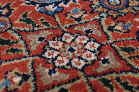 Herati Blue Round Hand Knotted 80 X 80  Area Rug 250-26531 Image 7