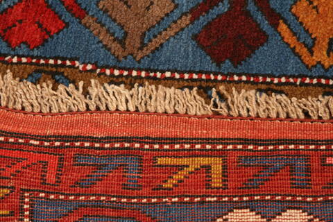 Kazak Blue Runner Hand Knotted 41 X 123  Area Rug 100-26544 Image 7