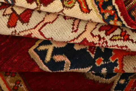 Hamedan Red Hand Knotted 37 X 63  Area Rug 100-26547 Image 3
