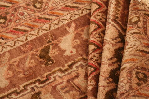Afshar Brown Hand Knotted 44 X 69  Area Rug 100-26562 Image 4
