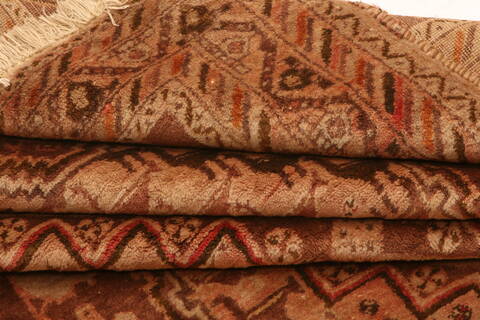 Afshar Brown Hand Knotted 44 X 69  Area Rug 100-26562 Image 5