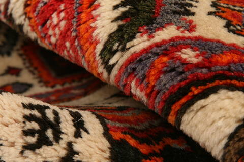 Baluch White Hand Knotted 41 X 69  Area Rug 100-26570 Image 1