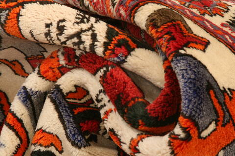 Baluch White Hand Knotted 41 X 69  Area Rug 100-26570 Image 2