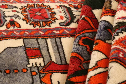 Baluch White Hand Knotted 41 X 69  Area Rug 100-26570 Image 3