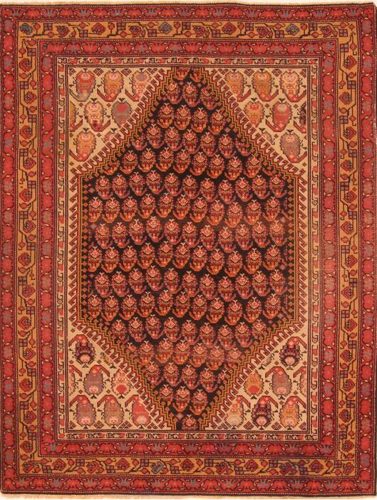Malayer Red Hand Knotted 50 X 64  Area Rug 100-26574 Image 0