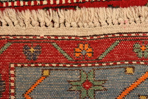 Kazak Red Hand Knotted 40 X 67  Area Rug 100-26579 Image 9