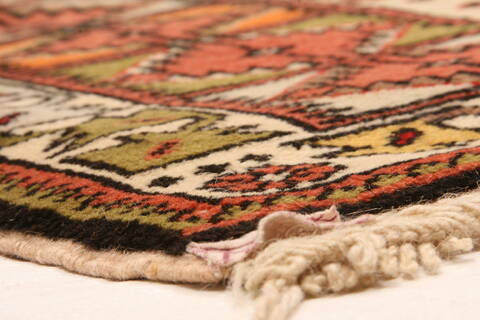 Yalameh Red Hand Knotted 38 X 60  Area Rug 100-26580 Image 1