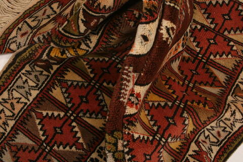 Yalameh Red Hand Knotted 38 X 60  Area Rug 100-26580 Image 2