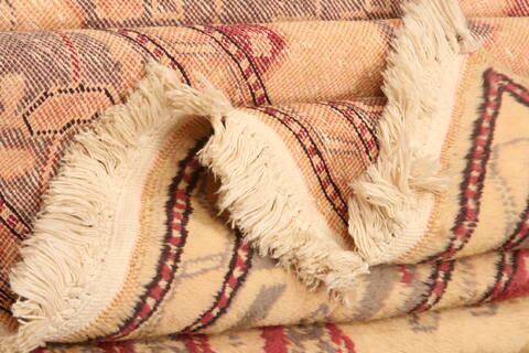 Kazak Beige Hand Knotted 46 X 610  Area Rug 100-26594 Image 3
