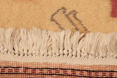 Kazak Beige Hand Knotted 46 X 610  Area Rug 100-26594 Image 7