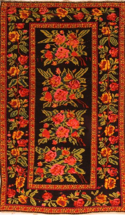 Karabakh Blue Hand Knotted 49 X 611  Area Rug 100-26632 Image 0