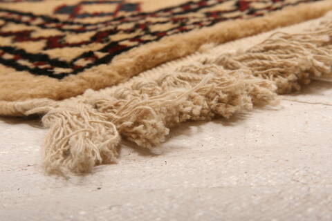 Kazak Beige Square Hand Knotted 68 X 82  Area Rug 100-26660 Image 9