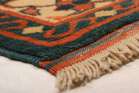 Shirvan Orange Hand Knotted 42 X 510  Area Rug 100-26671 Image 7