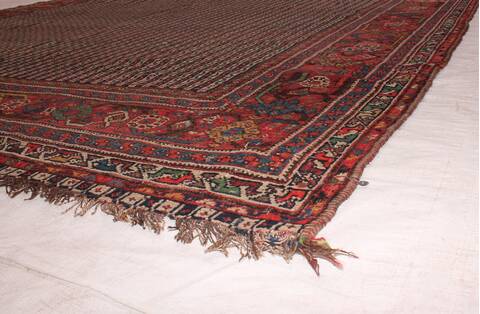 Qashqai Beige Hand Knotted 76 X 159  Area Rug 400-26678 Image 12