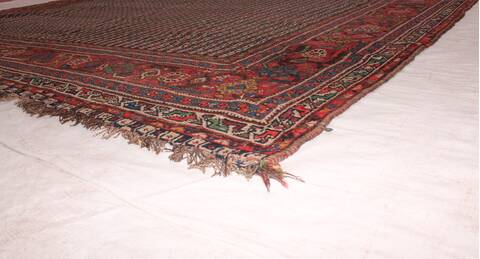 Qashqai Beige Hand Knotted 76 X 159  Area Rug 400-26678 Image 13