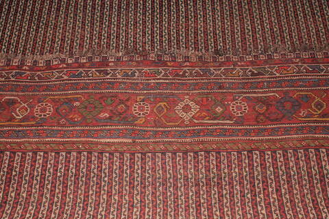 Qashqai Beige Hand Knotted 76 X 159  Area Rug 400-26678 Image 15