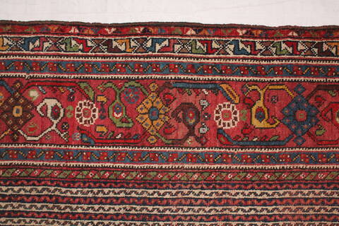 Qashqai Beige Hand Knotted 76 X 159  Area Rug 400-26678 Image 19
