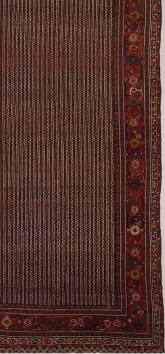 Qashqai Beige Hand Knotted 76 X 159  Area Rug 400-26678 Image 4