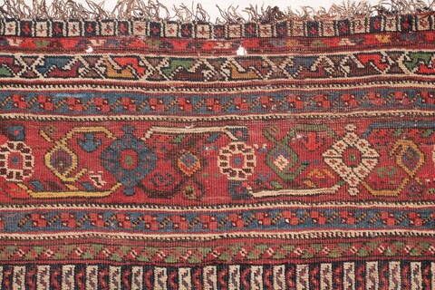 Qashqai Beige Hand Knotted 76 X 159  Area Rug 400-26678 Image 8