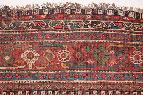 Qashqai Beige Hand Knotted 76 X 159  Area Rug 400-26678 Image 9