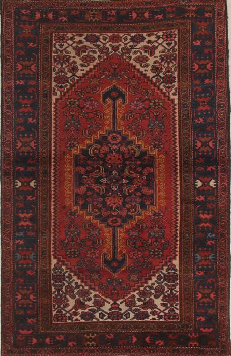 Zanjan Red Hand Knotted 44 X 611  Area Rug 400-26684 Image 0