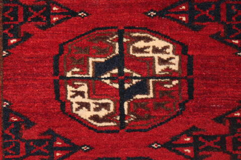 Turkman Red Hand Knotted 37 X 58  Area Rug 400-26686 Image 10