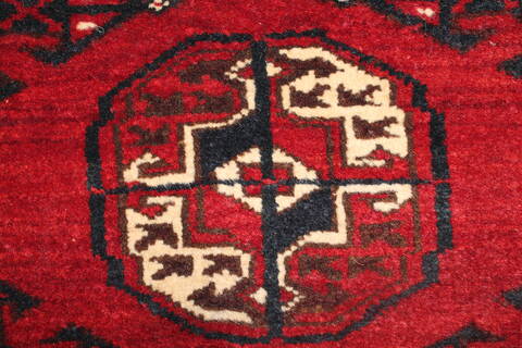 Turkman Red Hand Knotted 37 X 58  Area Rug 400-26686 Image 16