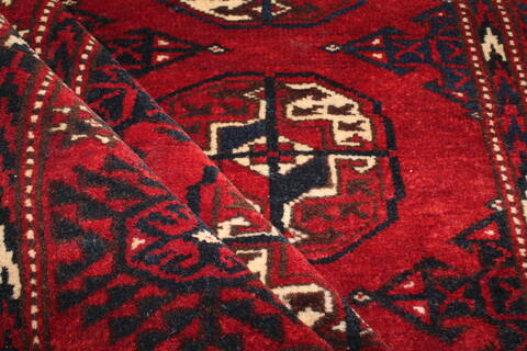 Turkman Red Hand Knotted 37 X 58  Area Rug 400-26686 Image 6